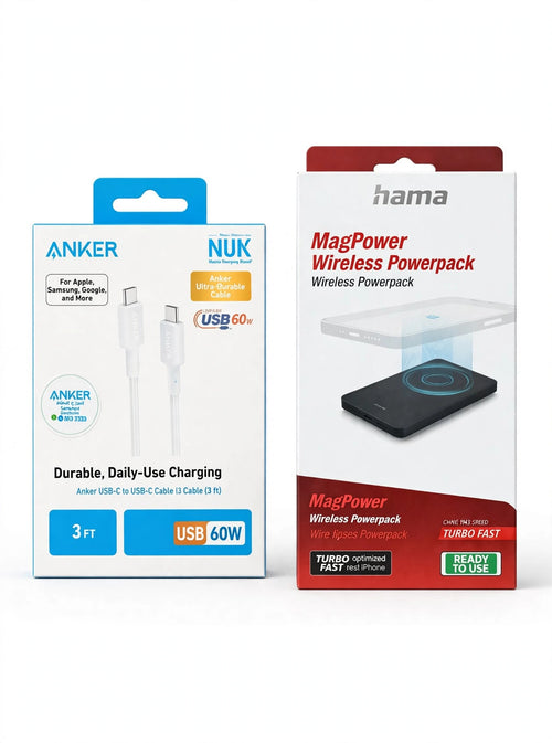 Ali Deal Power Combo⚡️-Hama wireless 5k + Anker 60w cable