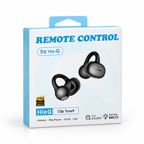 🎧 سماعة Hie-Q Clip Tune9 اللاسلكية – Earclip ENC 2.0